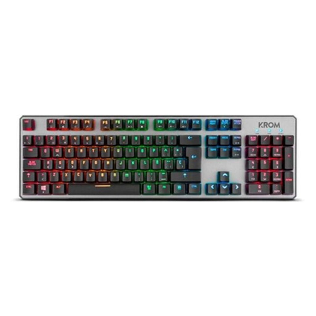 Gaming Tastatur Krom NXKROMKRNL Schwarz Qwerty Spanisch