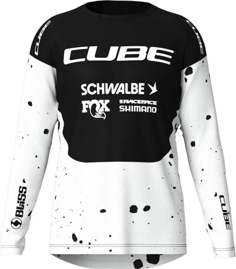 Maillot VTT pour femme Cube Factory Racing haut technique cyclisme