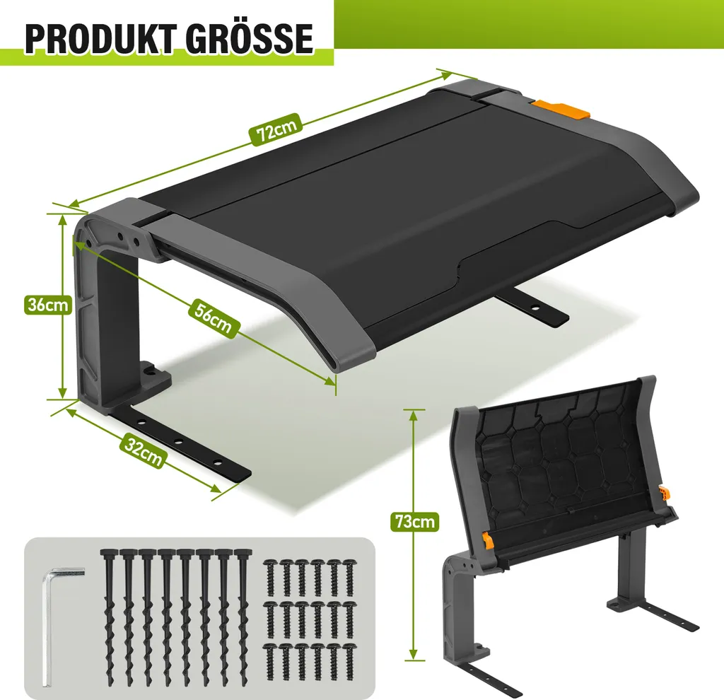 Offerta Garage Clanmacy per Robot Tagliaerba | Tetto Pieghevole Acciaio - 2