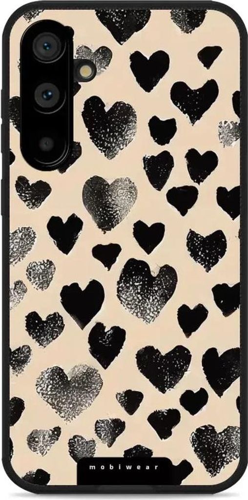 Handyhülle für Galaxy S23 FE, Mobiwear Glossy Case, Beige Liebe
