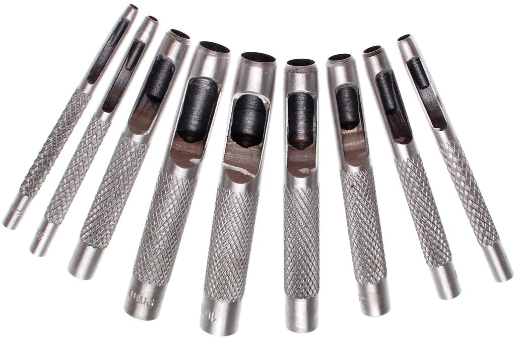 KRAFTMANN 50619 Locheisenset, 2,5 - 10mm, 9-tlg. Produktbild 