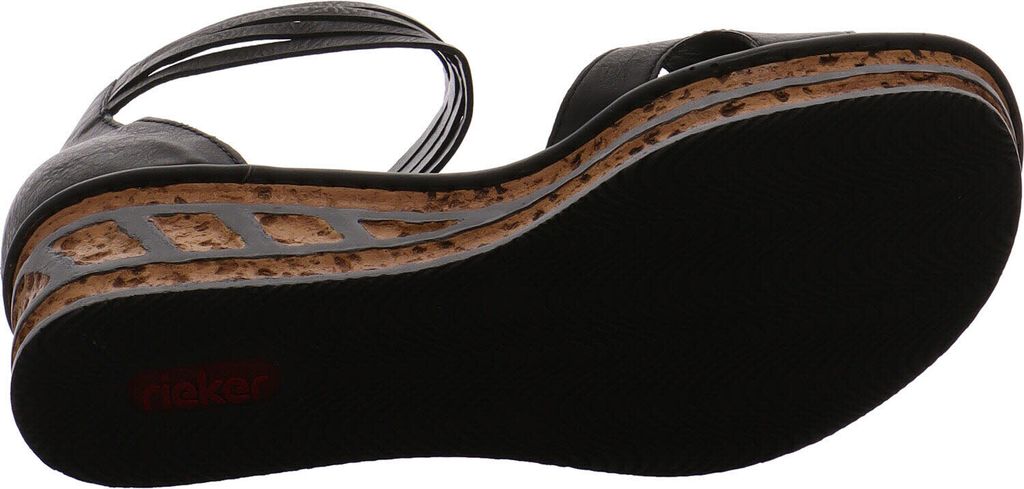 Rieker Damen Keilsandalette schwarz Produktbild 60