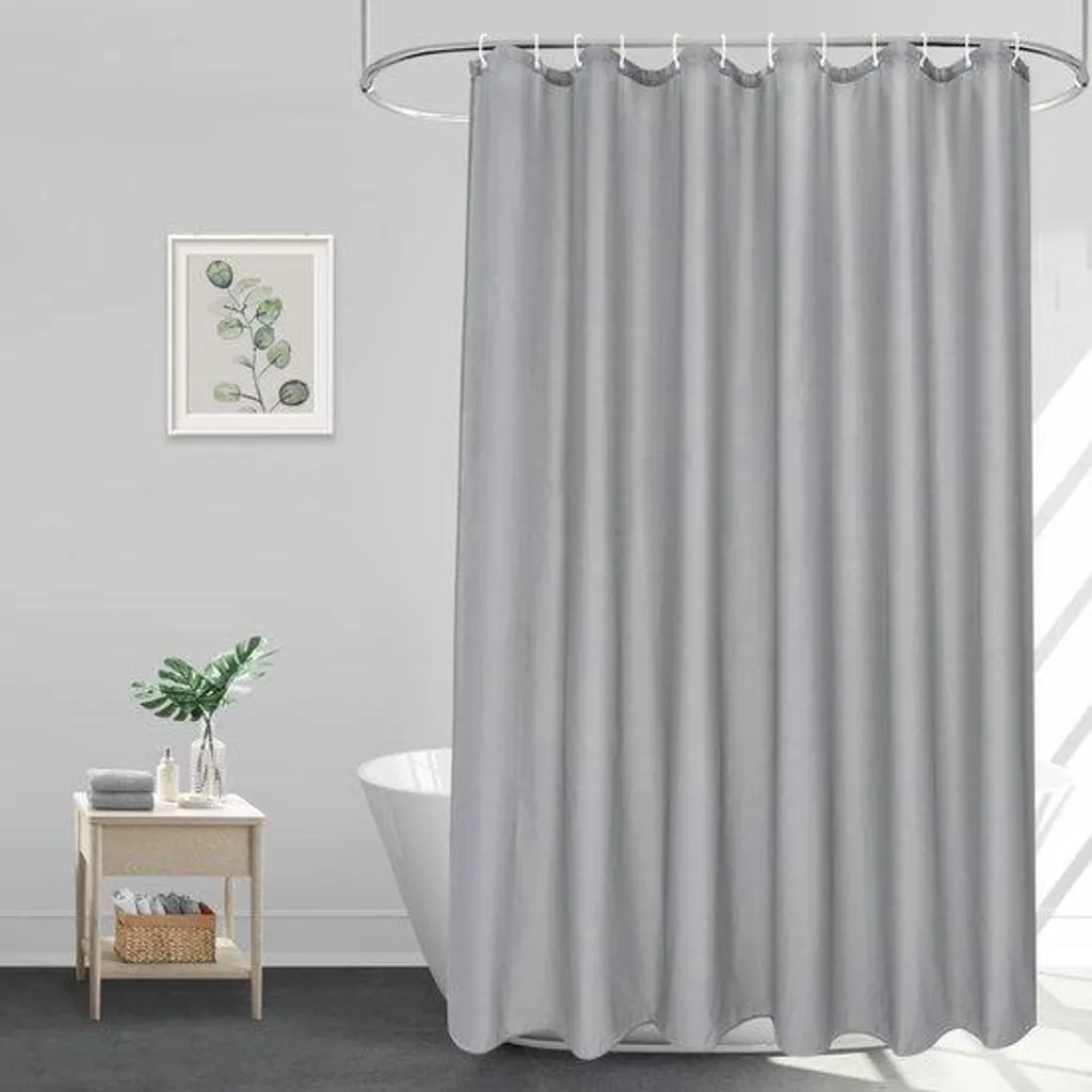 Paravent de douche XL pour baignoire 240 x 180 cm gris imperméable