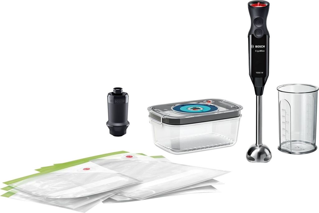 Bosch MS6CB61V1 Mixer 0,6 l Pürierstab 1000 W Schwarz Produktbild 