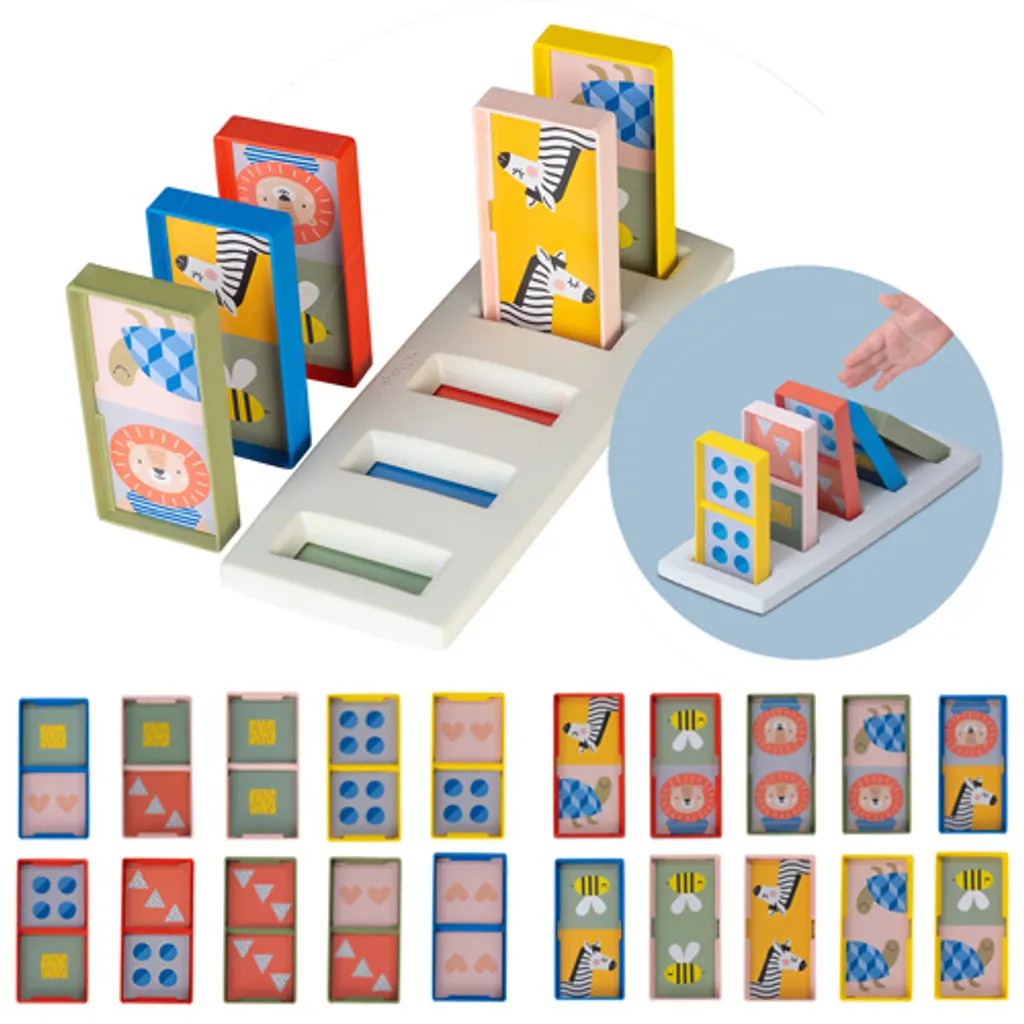 Dominos pour bébé TAF TOYS - Jeu de société éducatif pour la petite enfance