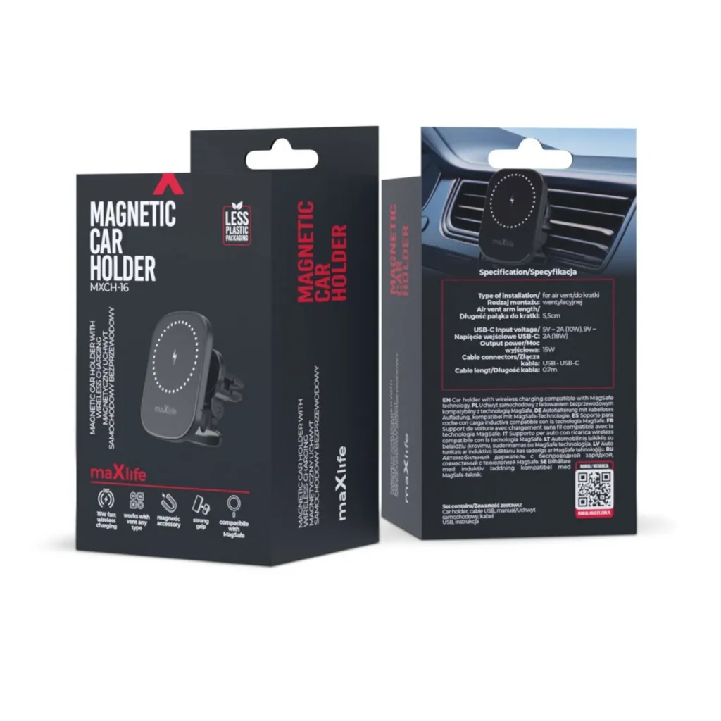 Recensione Supporto Auto Maxlife MXCH-16 Wireless 15W - Prezzo Top - 3