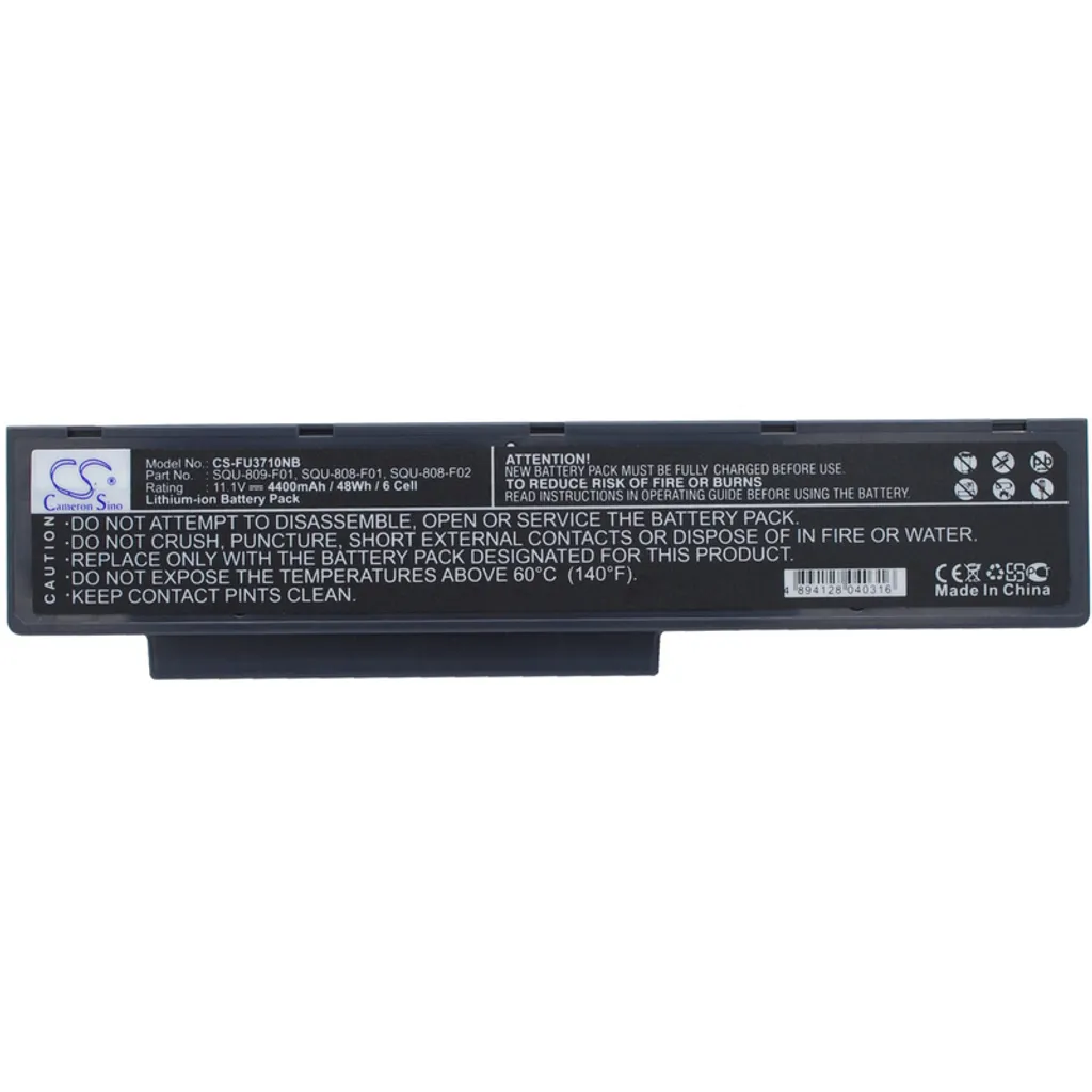 Réparer Autonomie Fujitsu Amilo Li3910 - Batterie SQU-809 4400mAh