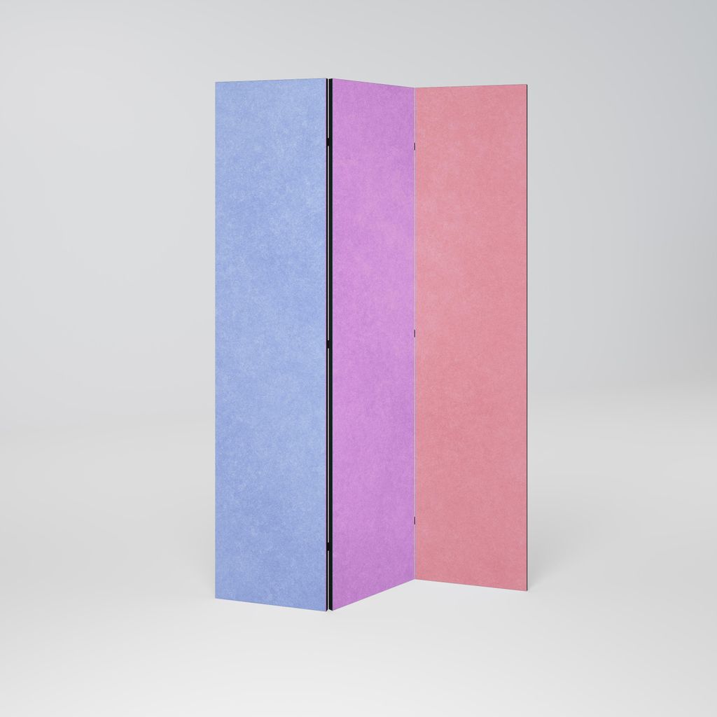 SpaceRebels Paravent Raumteiler - 3-teilig Raumtrenner, Druck 1-Seite - Raumtrenner - Trennwand Wohnung - Room Divider - Spanische Wand Deko Modern...