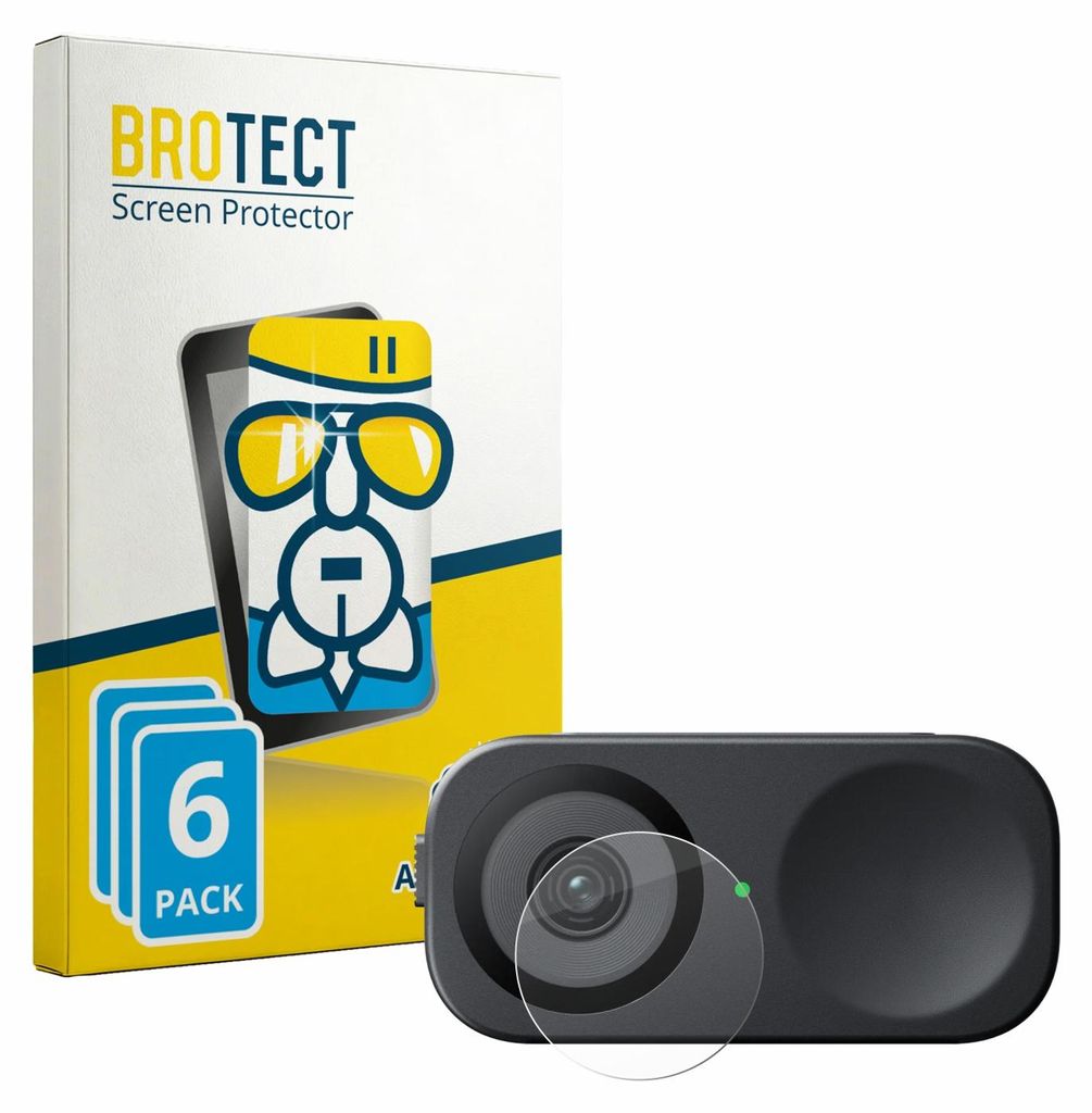 6x BROTECT Schutzglas für Insta360 Link 2C (Linse) Schutzfolie Panzer Folie Glas Display Schutz klar