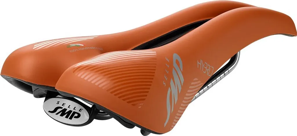 Selle vélo route Selle SMP TRK Hybrid rouge 140 mm pour cyclisme