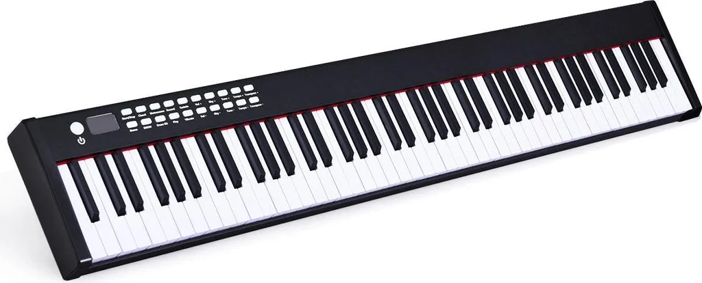 Étui piano numérique 88 touches noir en tissu Oxford rembourré série G1