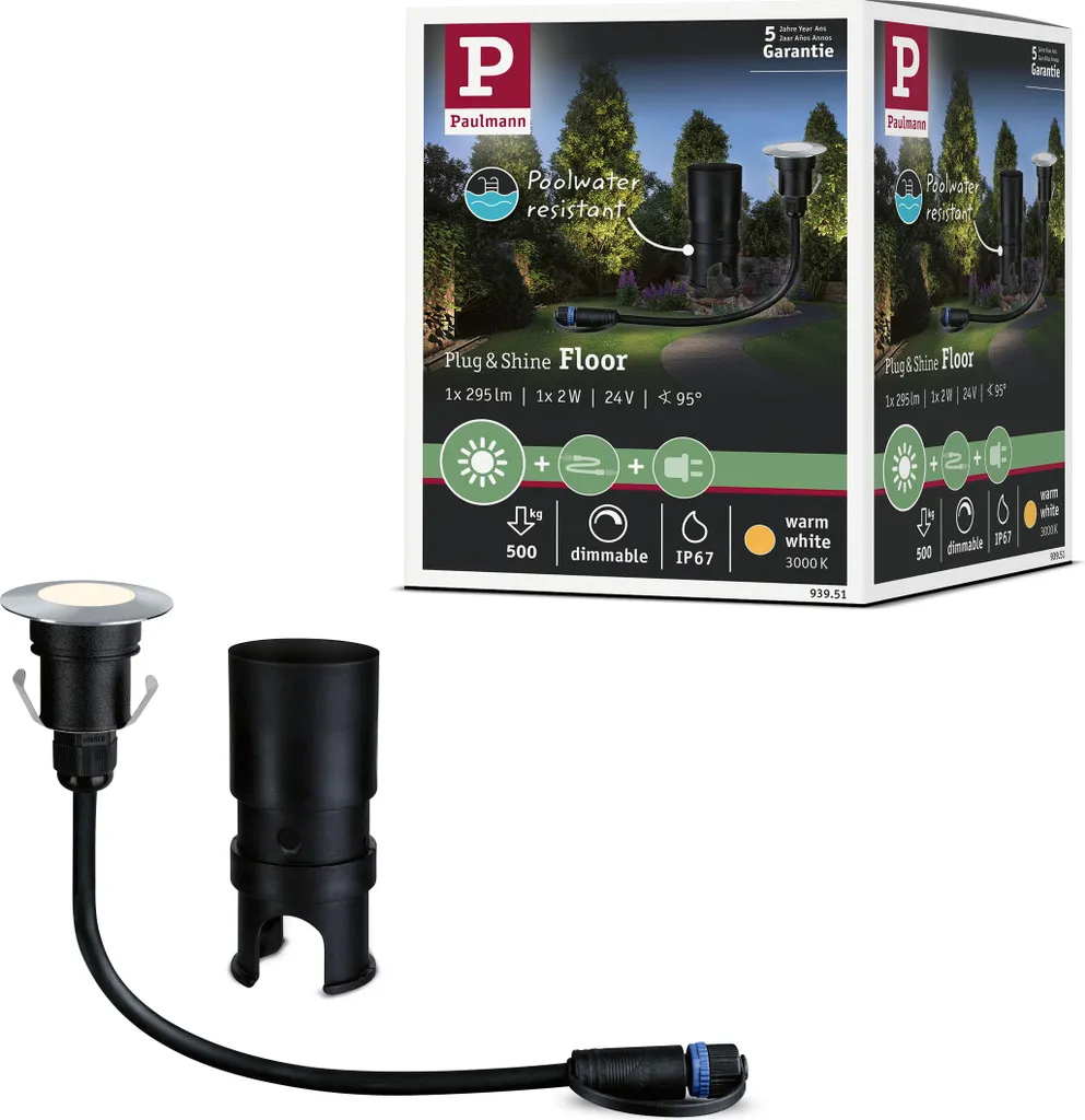 Paulmann Plug & Shine LED Bodeneinbauleuchte Floor Mini Einzelspot
