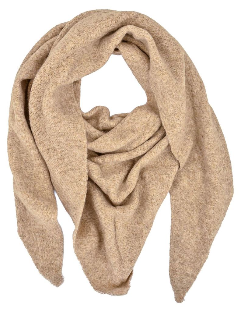 styleBREAKER Damen Strick Dreieckstuch Uni | großes Halstuch 190x80 cm | weicher Viskose-Woll Mix | leichtes Schultertuch für Frühling & kühle ...