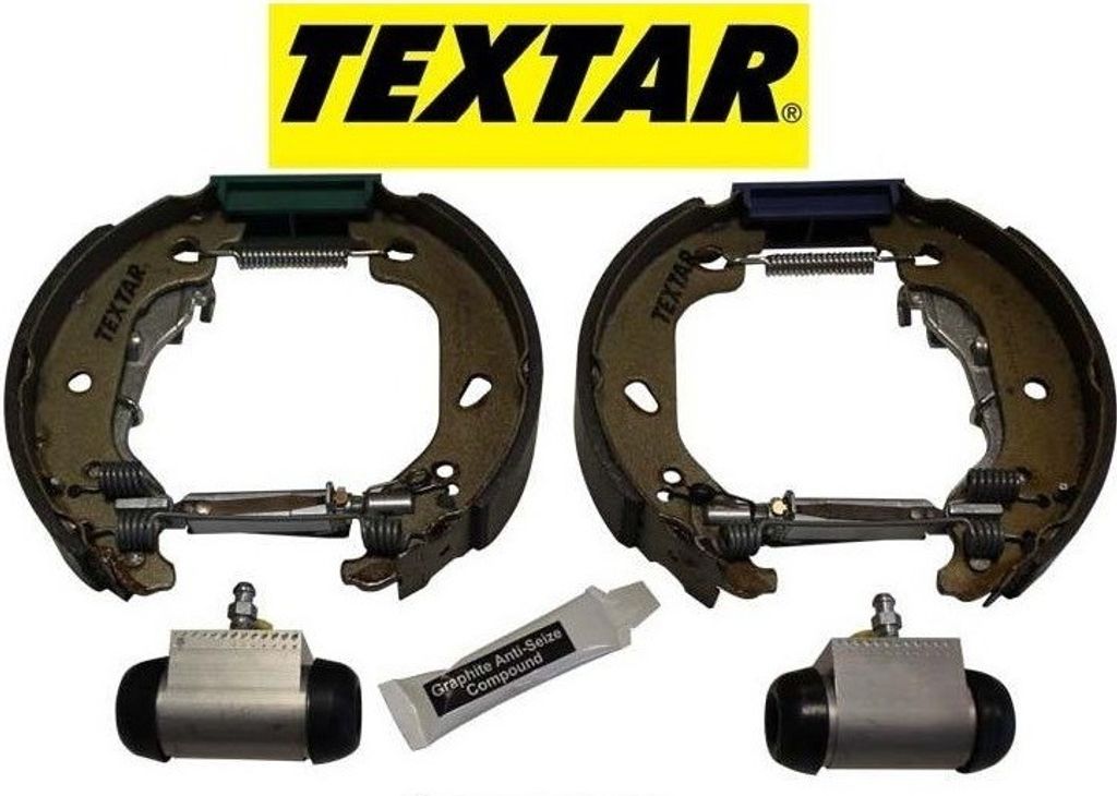 4 Textar Bremsbacken vormontiert mit Radzylinder für Fiat Punto