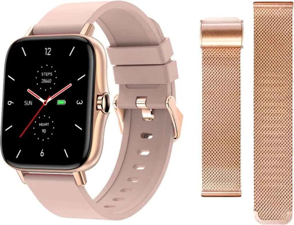 Smartwatch Maxcom FW55 Dorée - Montre Numérique Tactile Design Premium