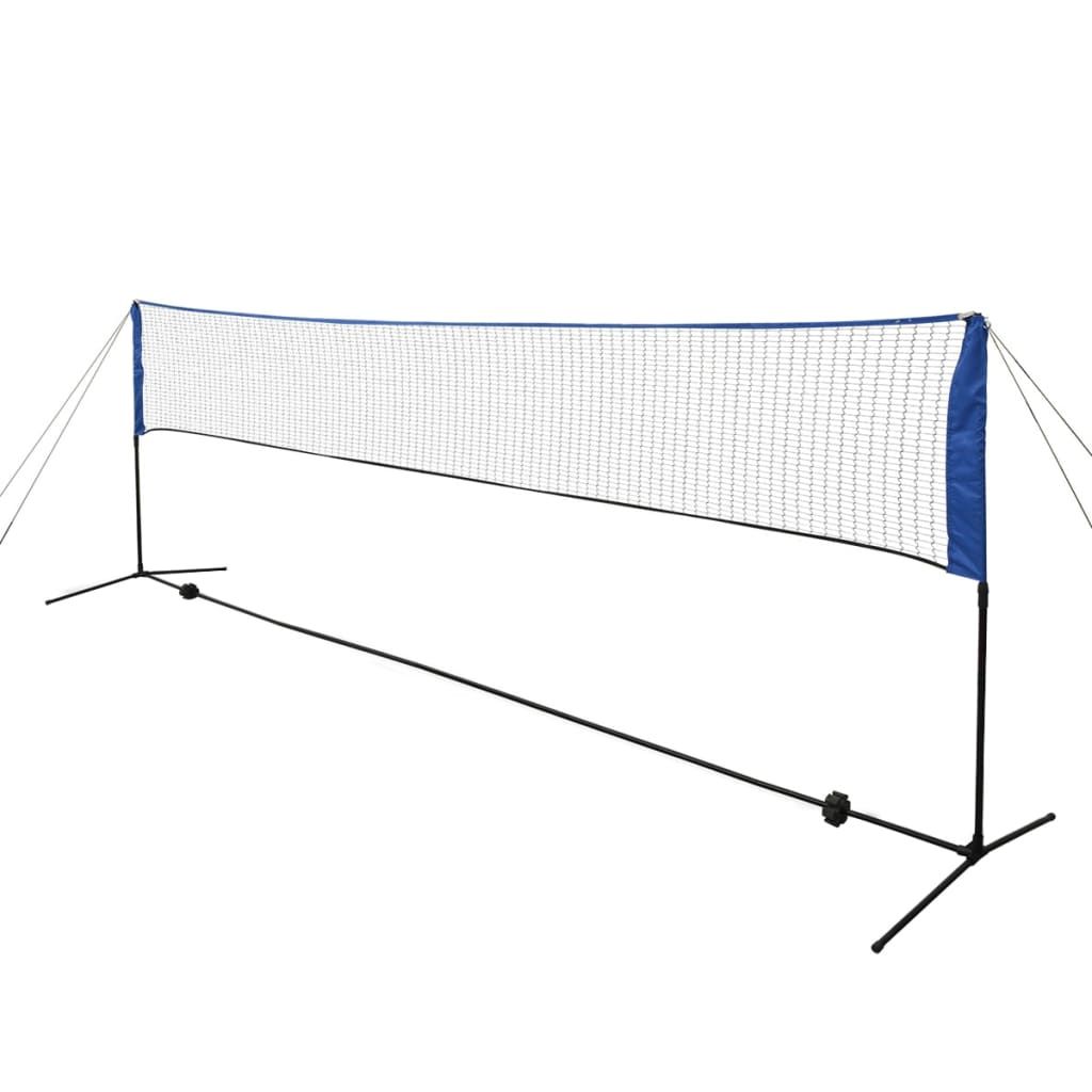 Volleyballnetz Badmintonnetz Tennisnetz 500x155 cm Höhenverstellbar Tragbares DE 