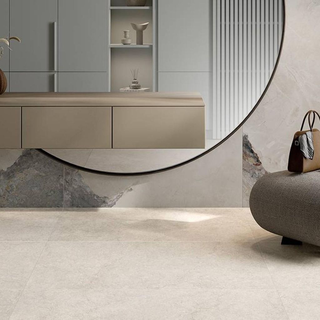 Fliesen Steinoptik Weiss 60x60 cm CASA39 Rondine Lutezia