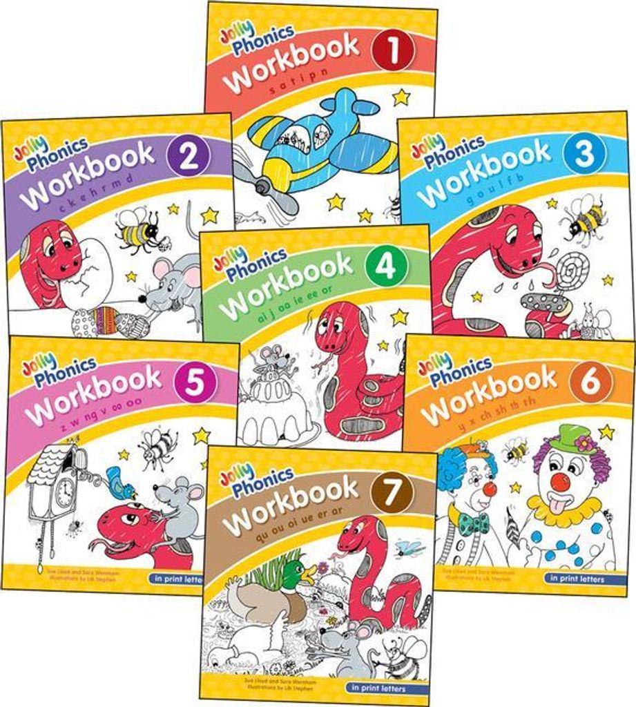 Jolly Phonics Workbooks 1-7 Produktbild 