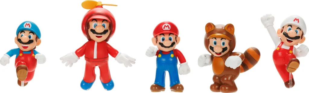 Set Super Mario Bros Jakks Pacific : 5 Figurines Articulées 6 cm Pack