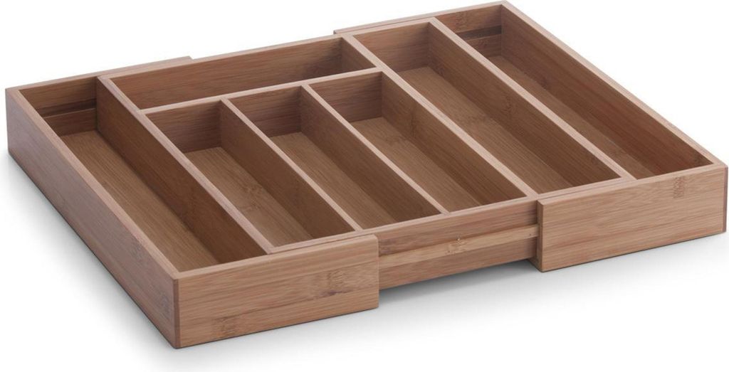 Zeller Besteckkasten, ausziehbar, Bamboo 29-40x33,5x5