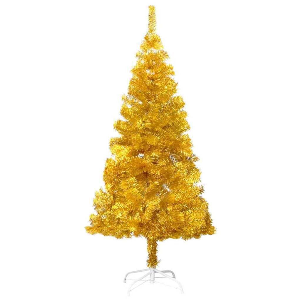 Złota choinka sztuczna, 120cm 230 gałęzi Zdjęcie produktu 