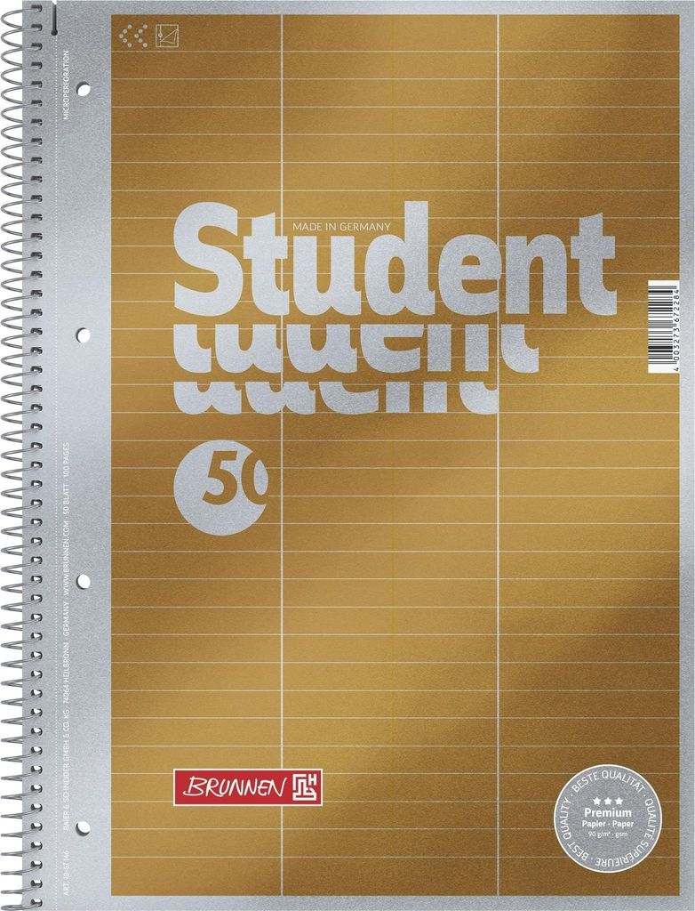 BRUNNEN Collegeblock A4 Lineatur 54 Vokabeln Produktbild 