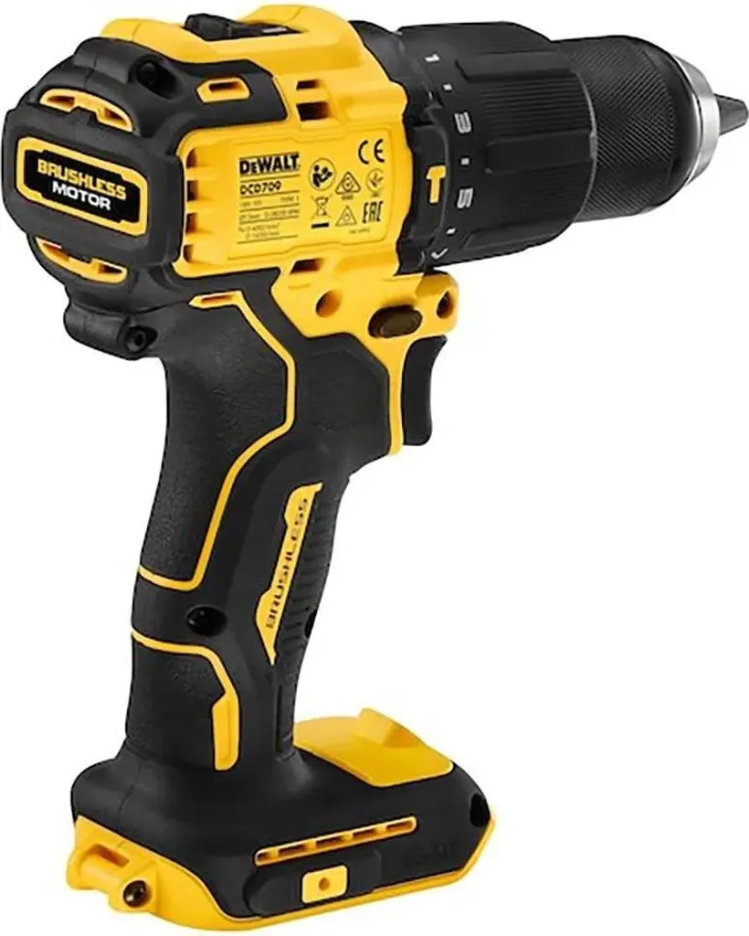 Perceuse à Percussion DEWALT DCD709N pour Travaux en Espaces Restreints