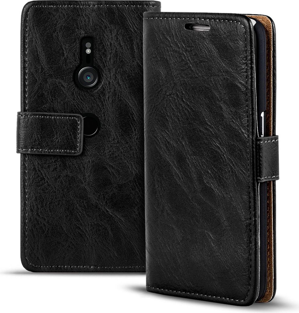 Retro puzdro pre Sony Xperia XZ3 kryt peňaženkové puzdro Obrázok produktu 