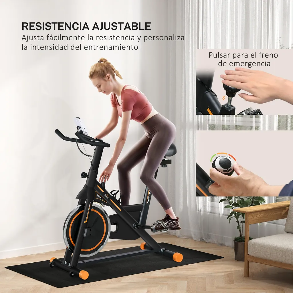 Vélo d'Appartement Ergomètre Cardio Training avec Résistance Variable - 4
