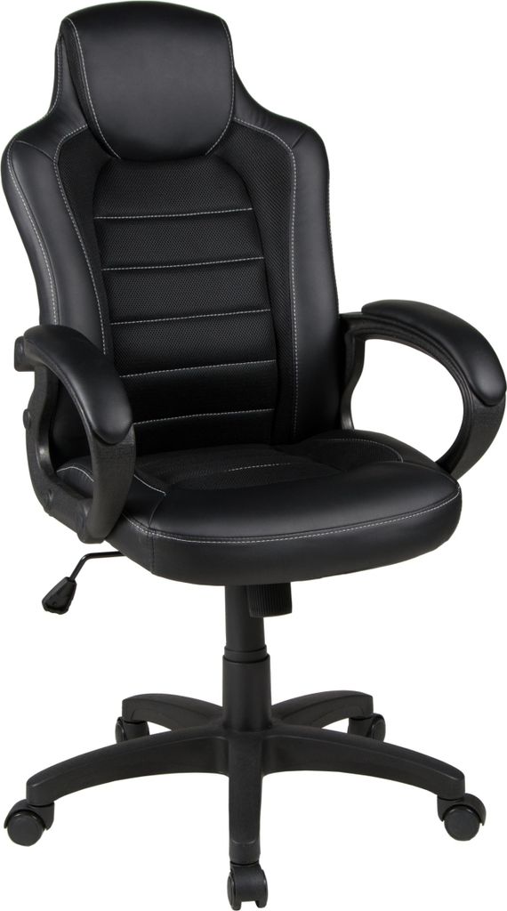 Chefsessel höhenverstellbar JORIS von Duo Collection Kunstleder Schwarz | 1
