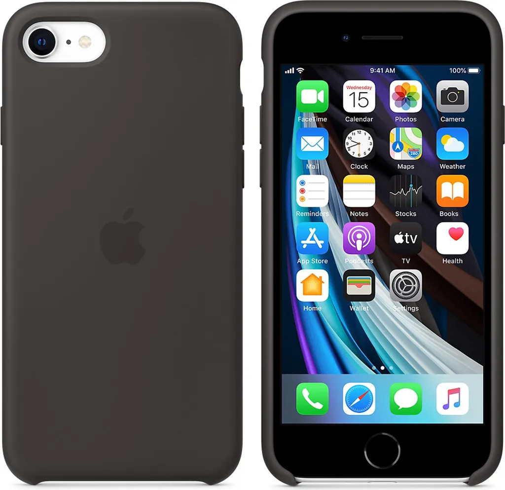 Coque iPhone SE antichoc Apple silicone noir : stop aux rayures ! - 4