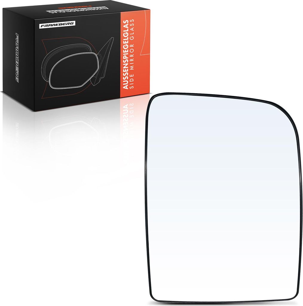 Frankberg 1x Spiegelglas Außenspiegel rechts für VW Crafter 30-50 Pritsche/Fahrgestell Mercedes-Benz B906