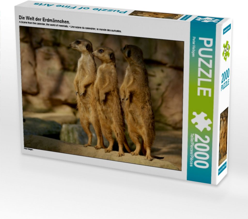 Calvendo Die Welt der Erdmännchen. 2000 Teile Puzzle quer 900x670mm, Hebgen Peter; 7400973