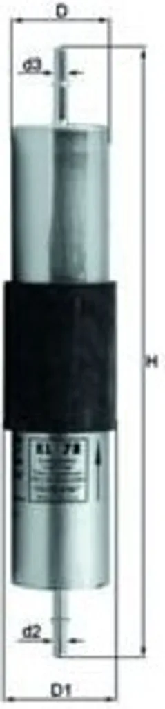 Filtre à carburant KNECHT KL 78 pour circuit d'injection haute performance