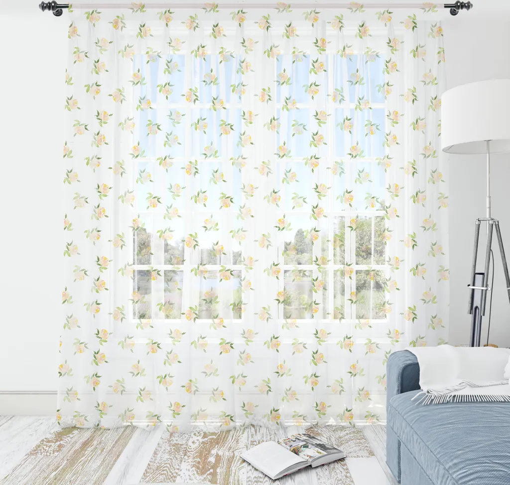 Tenda da Parete Rose Vintage ABAKUHAUS 240x274 Satin Setoso