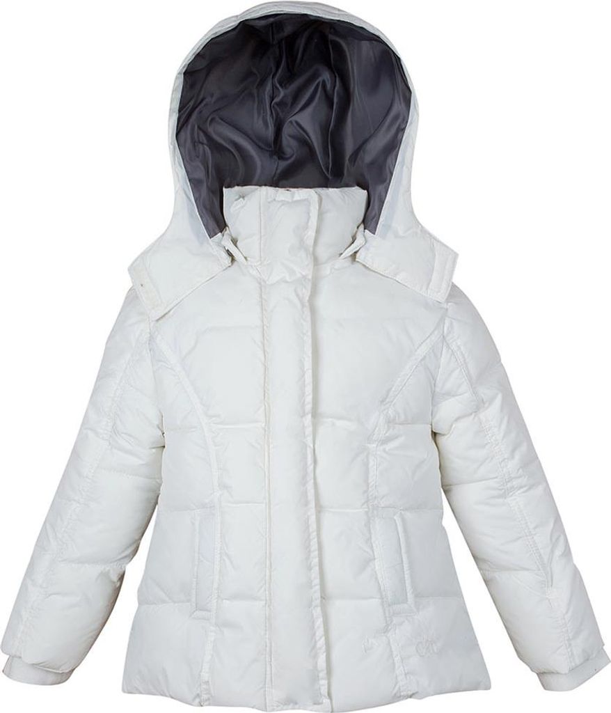 Olimpias Mädchen Winterjacke mit Kapuze - Weiß