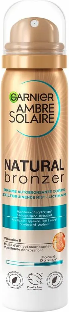Bronzage sans soleil avec le Spray Corps Garnier Ambre Solaire - 150 ml