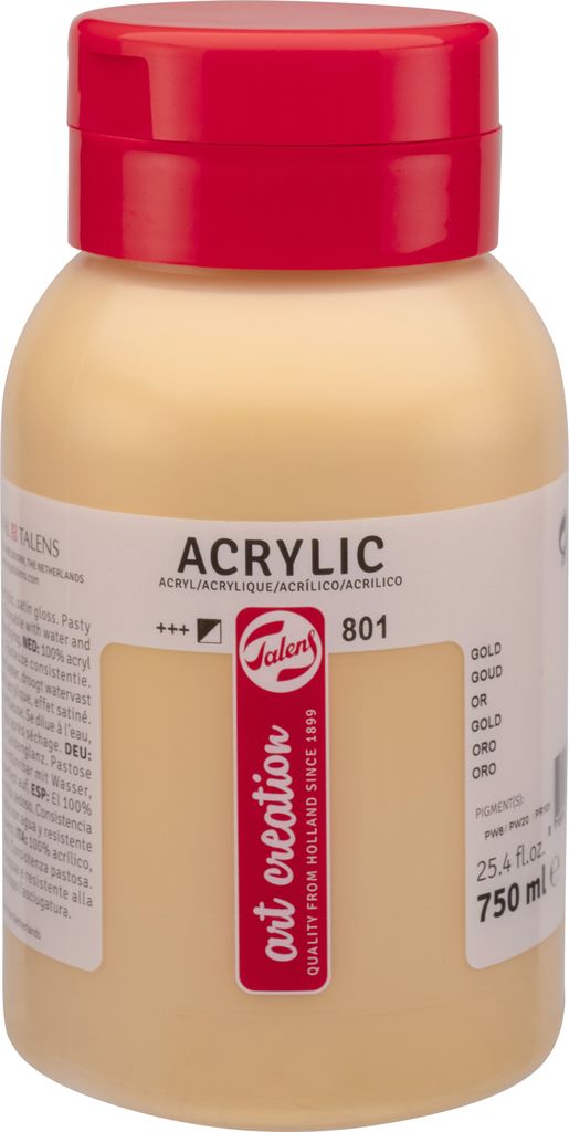 ROYAL TALENS Acrylfarbe ArtCreation gold 750 ml Produktbild 