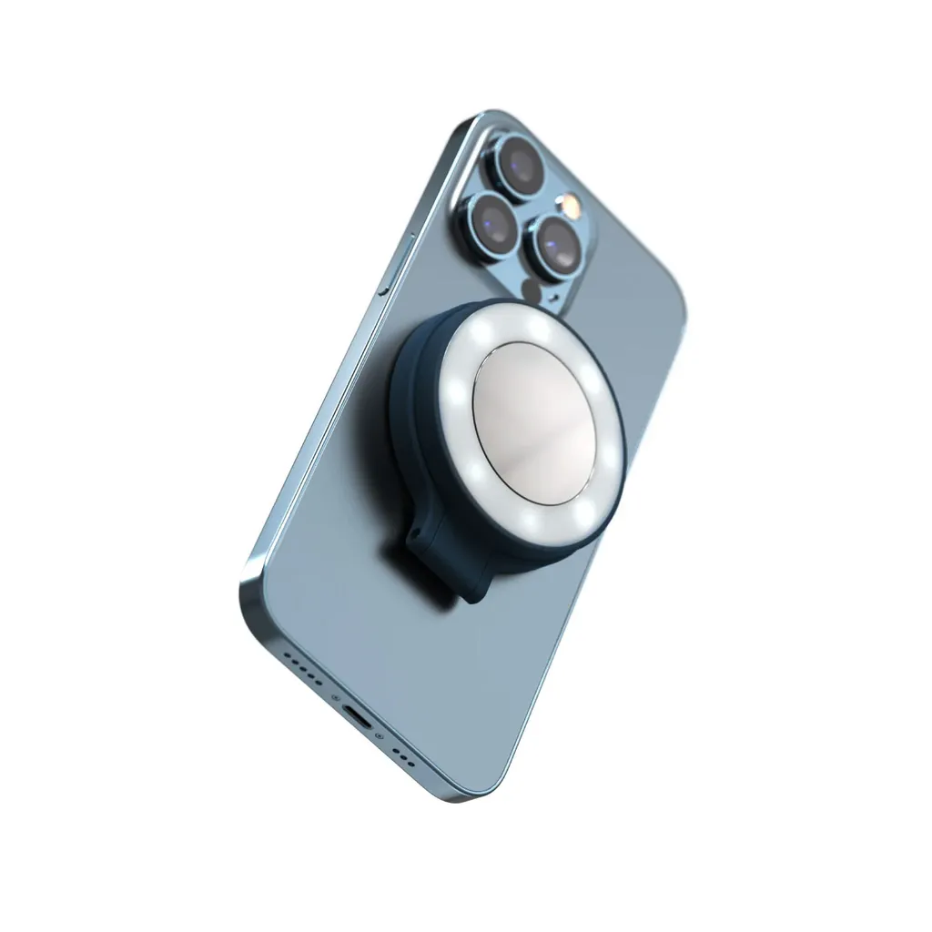Shiftcam Snaplight Abyss Blue Anneau Lumineux LED pour Smartphone MagSafe