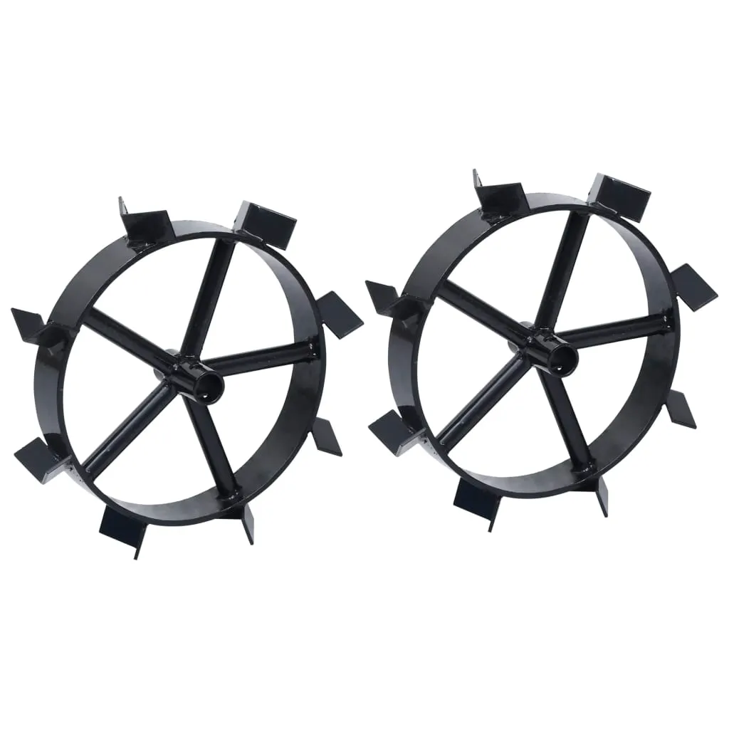 vidaXL Roues en métal pour motobineuse thermique 6,5 CV - Lot de 2