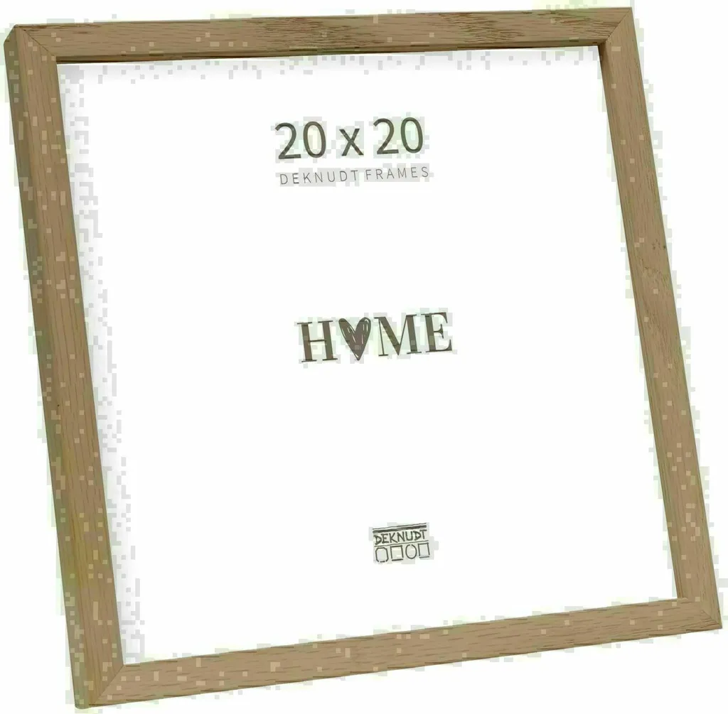 Deknudt S47DJ1: Cornice Quadrata 20x20 Legno Naturale Minimalista