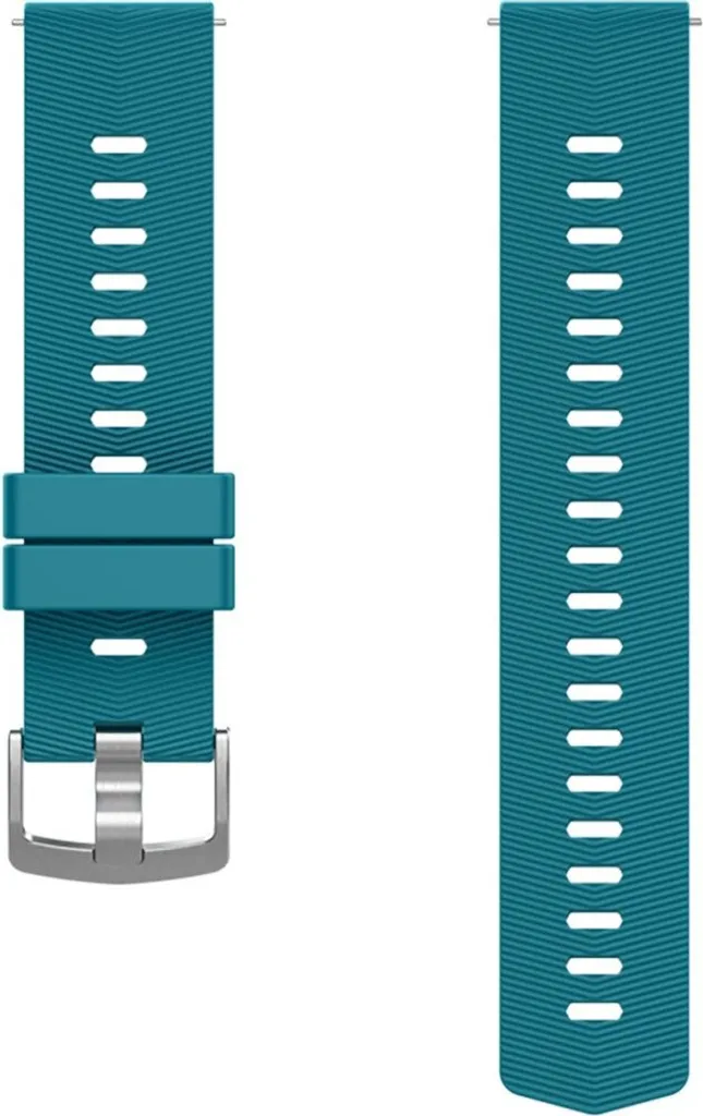 Bracelet en silicone Coros bleu 20 mm pour montres Pace 2 et Apex 42mm