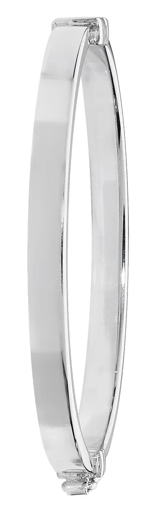 Jonc Argent 925 Massif 5g à Charnière pour Bébé et Enfant - 4mm