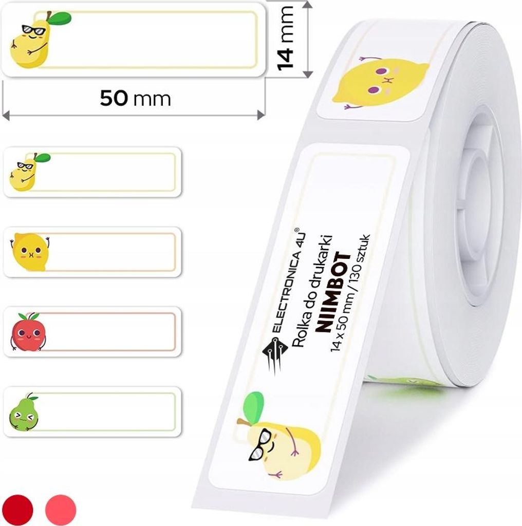 Selbstklebende Etiketten Thermosticker Niimbot D11 D110 D101 H1S 14x50