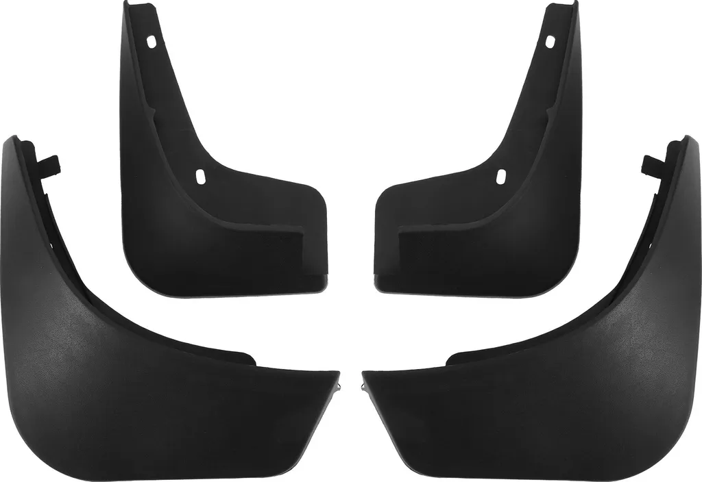 Garde-boue Résistants avec Accessoires de Montage pour Smart 453 Noir
