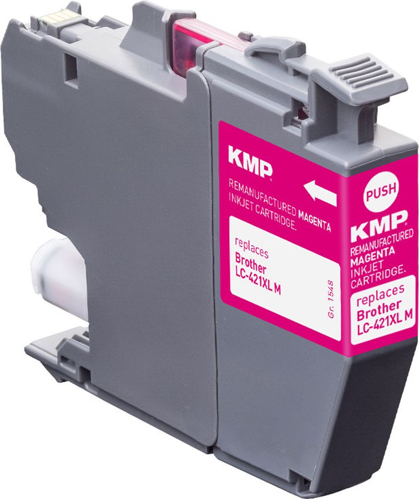 KMP Tintenpatrone passend für Brother LC421XLM Magenta