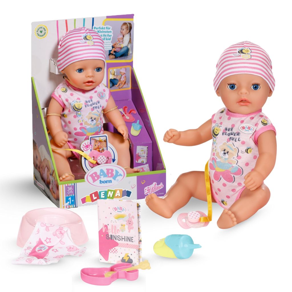BABY born Lena, 36 cm große Puppe mit 7 Funktionen für Produktbild 