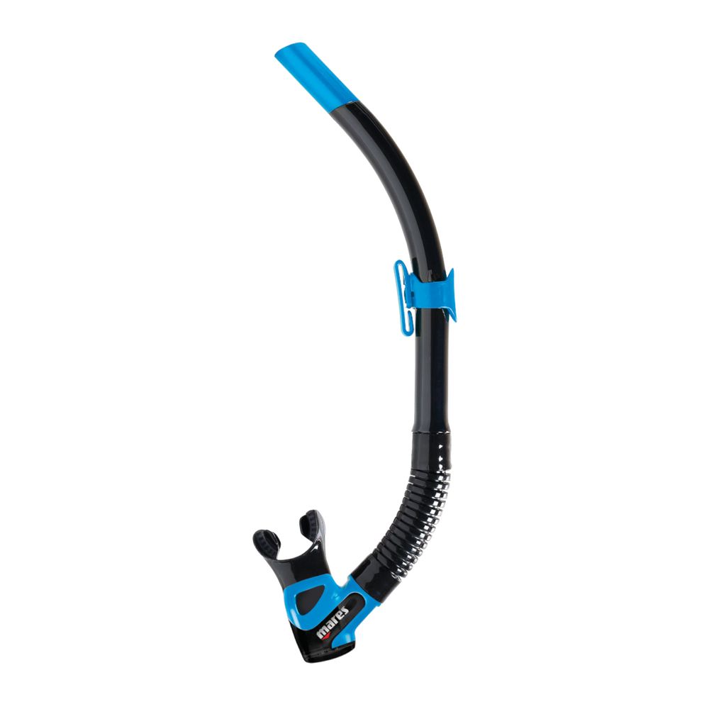 Mares Rebel Flex - flexibler Ventilschnorchel, Farbe:schwarz/blau
