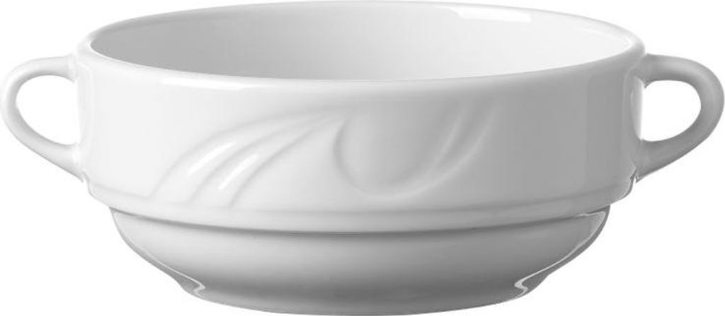 12x Suppenschale, Karizma, weiß, Hotel Porzellan, 0,38L, 12 cm