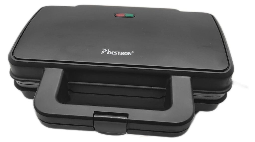 Bestron XL Sandwichaker, Antihaftbeschichteter Sandwich-Toaster für 2 Sandwiches, inkl Bestron XL Sandwichaker, Antihaftbeschichteter Sandwich-Toaster für 2 Sandwiches, inkl